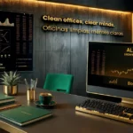 Professional office cleaning in Garland TX by Ali Maid LLC, showing the psychological impact of clean workspaces.