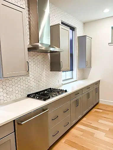 Clean kitchen after a move-in cleaning in Plano