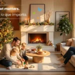 Happy family relaxing in a spotless living room in Garland TX after Ali Maid cleaning service, symbolizing more free time and peace of mind.