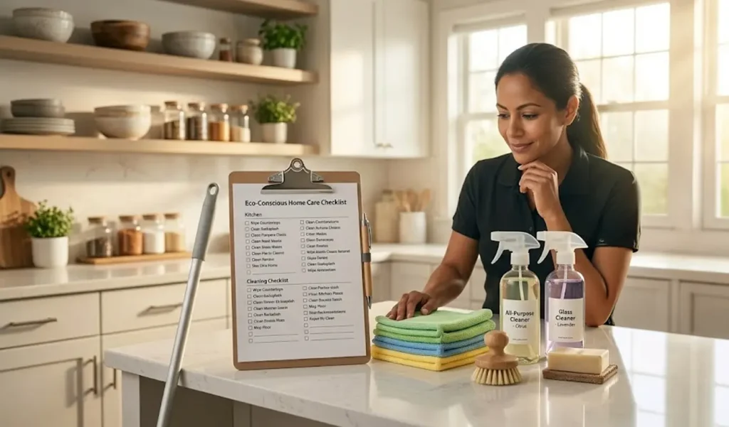 A sustainable cleaning routine includes daily maintenance plus professional deep cleaning.