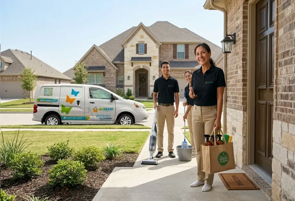 house cleaner working in Garland TX